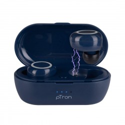 pTron Bassbuds in-Ear True Wireless Bluetooth 5.0 Headphones with Hi-Fi Deep Bass 20Hrs Playtime with Case