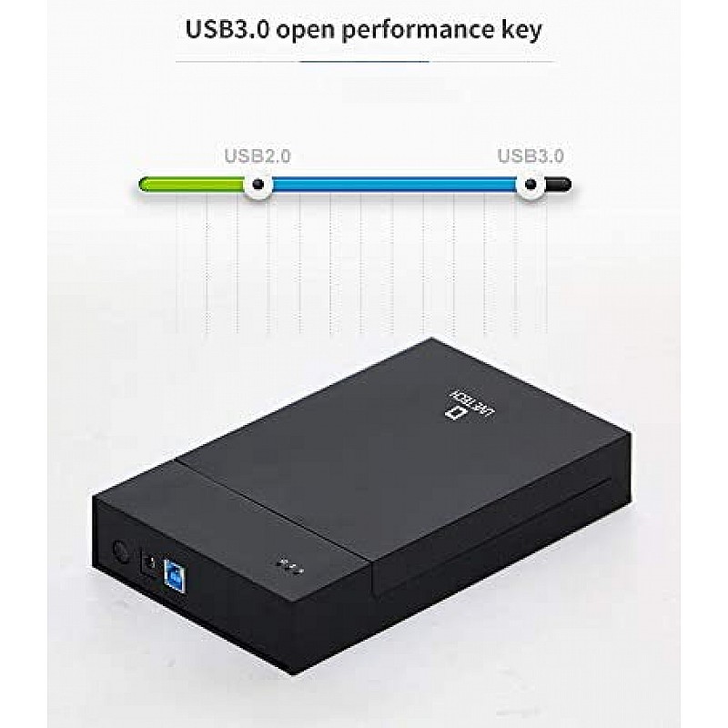 Live Tech 3.5/2.5 Inch SATA to USB 2.0 External Hard Drive Case for Laptop/Desktop/SSD HD (Hard Disk Not Included) (HDC05 USB 2.0)