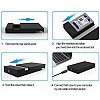 Live Tech 3.5/2.5 Inch SATA to USB 2.0 External Hard Drive Case for Laptop/Desktop/SSD HD (Hard Disk Not Included) (HDC05 USB 2.0)