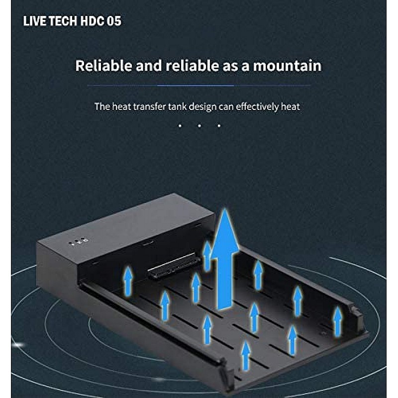 Live Tech 3.5/2.5 Inch SATA to USB 2.0 External Hard Drive Case for Laptop/Desktop/SSD HD (Hard Disk Not Included) (HDC05 USB 2.0)