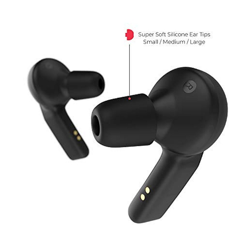 Wings Troopers in Ear True Wireless Bluetooth Earbuds with Mic (TWS) - (Black)