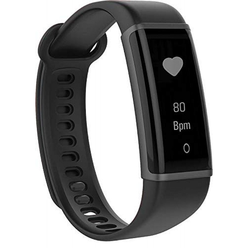 Lenovo HX03 Smart Band - Black, Silicone (Compatible with Android and iOS devices_Water Resistant)