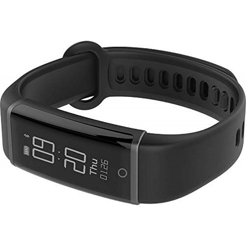 Lenovo HX03 Smart Band - Black, Silicone (Compatible with Android and iOS devices_Water Resistant)