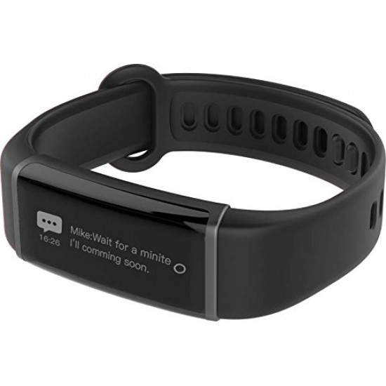 Lenovo HX03 Smart Band - Black, Silicone (Compatible with Android and iOS devices_Water Resistant)