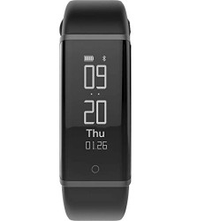 Lenovo HX03 Smart Band - Black, Silicone (Compatible with Android and iOS devices_Water Resistant)