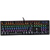 HP GK100 Wired Full Size RGM Backlit Mechanical Gaming Keyboard, 4 LED Indicators