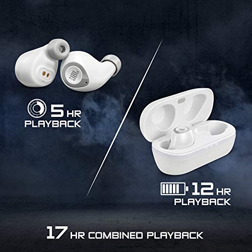 JBL T100TWS True Wireless in-Ear Headphones with 17 Hours Playtime, Stereo Calls & Bluetooth 5.0 (White) JBL T100TWS True Wireless in-Ear Headphones with 17 Hours Playtime, Stereo Calls & Bluetooth 5.0 (White)