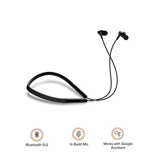 Mi Neckband Bluetooth Earphones with Dynamic Bass, Works with Voice Assistant, Bluetooth 5.0- Mi Neckband Bluetooth Earphones with Dynamic Bass, Works with Voice Assistant, Bluetooth 5.0-