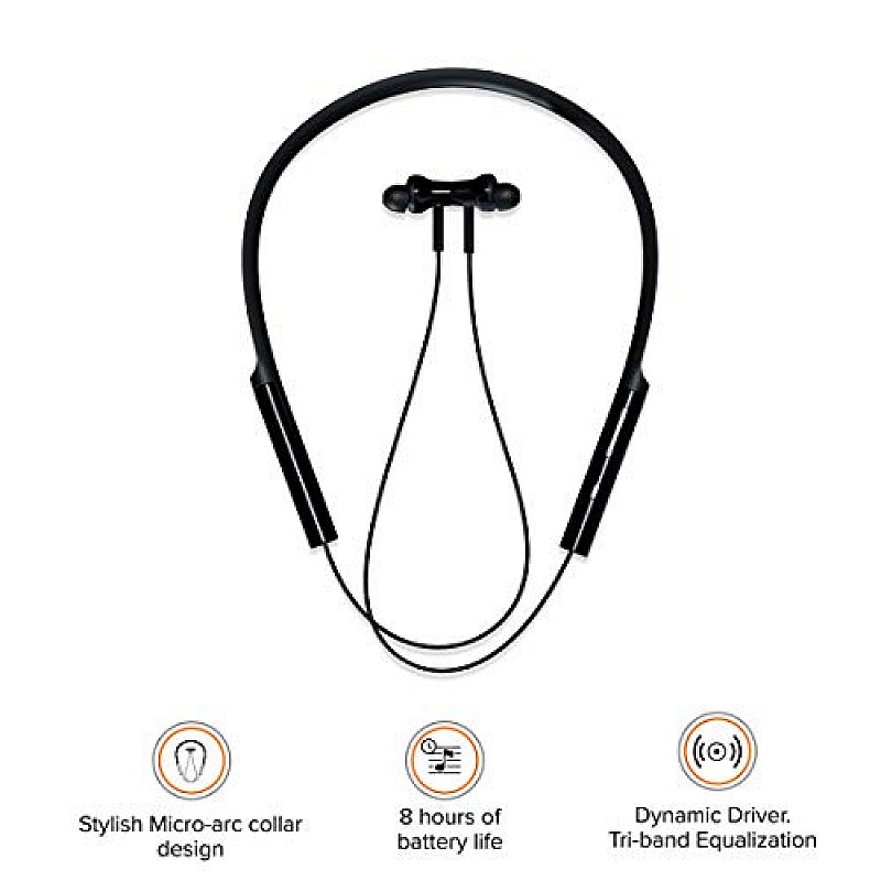 Mi Neckband Bluetooth Earphones with Dynamic Bass, Works with Voice Assistant, Bluetooth 5.0-