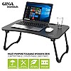 Multi-Purpose Portable Wooden Laptop Table (Black)