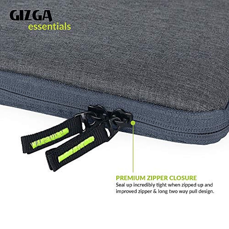 Gizga Essentials Laptop Bag Sleeve for 14 inch Laptop Case Cover PouchMacbook Pro (Grey)