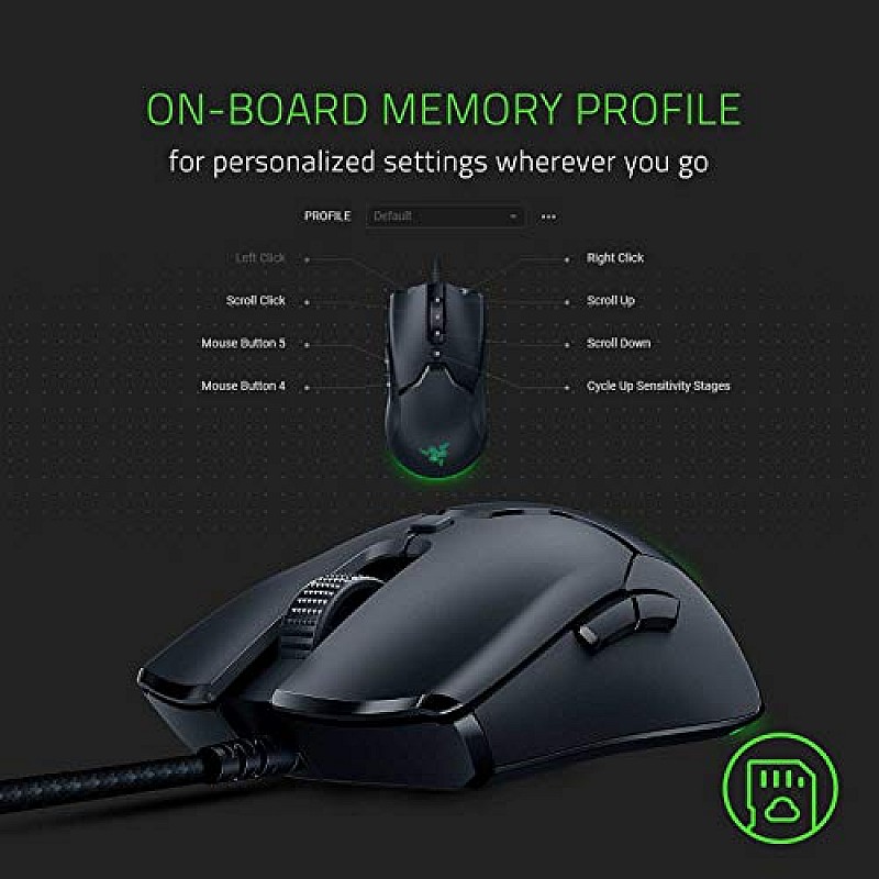 Razer Viper Mini Wired USB Gaming Mouse | 6 Programmable Buttons | 8500 DPI Optical Sensor