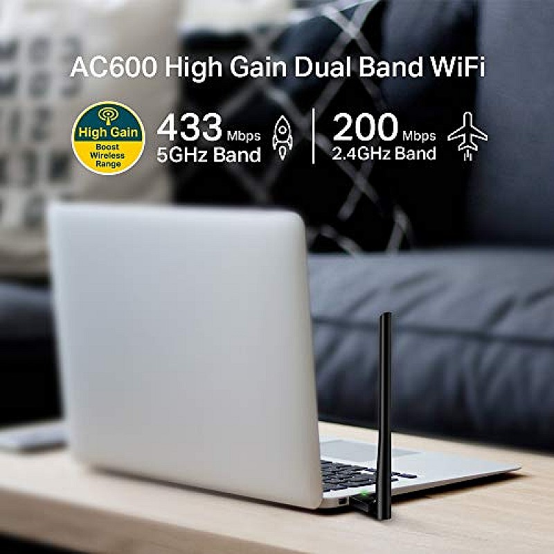 TP-LINK AC1300 Archer T3U Plus High Gain USB 3.0 Wi-Fi Dongle