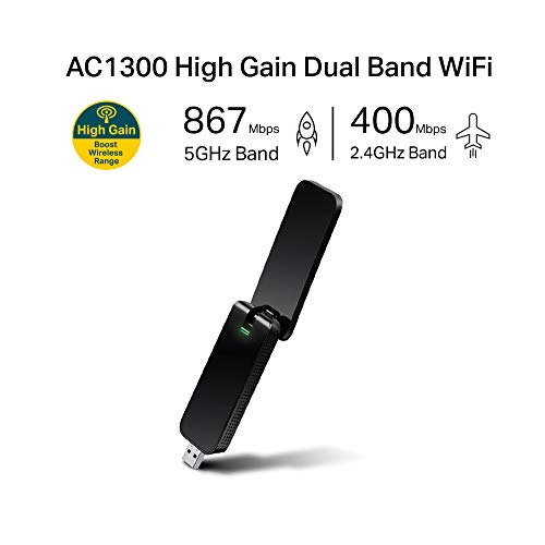 TP-LINK AC1300 Archer T3U Plus High Gain USB 3.0 Wi-Fi Dongle TP-LINK AC1300 Archer T3U Plus High Gain USB 3.0 Wi-Fi Dongle