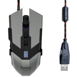 Quantum QHM233G Snype 1.0 3200 DPI Wired USB Gaming Mouse with 7 Programmable Keys