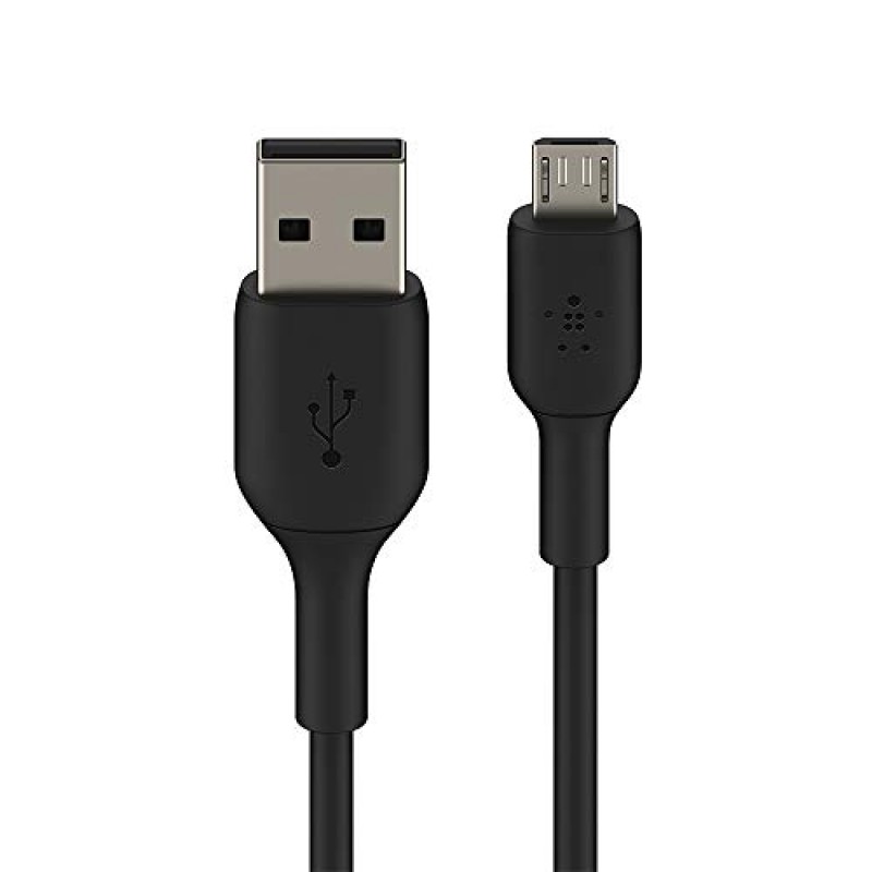 Belkin USB-A to Micro USB Charging Cable for Android Phones and Tablets (3.3 Feet/1 Meter, Black)