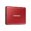 Samsung T7 1TB Up to 1,050MB/s USB 3.2 Gen 2 (10Gbps, Type-C) External Solid State Drive (Portable SSD) Red (MU-PC1T0R)