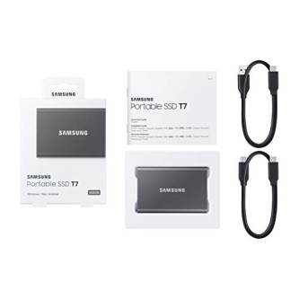 Samsung T7 1TB Up to 1,050MB/s USB 3.2 Gen 2 (10Gbps, Type-C) External Solid State Drive (Portable SSD) Red (MU-PC1T0R) Samsung T7 1TB Up to 1,050MB/s USB 3.2 Gen 2 (10Gbps, Type-C) External Solid State Drive (Portable SSD) Red (MU-PC1T0R)