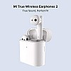 MI True Wireless in Ear Earphones 2 with Mic, Balanced Sound,14 hrs Battery Life; 14.2 mm Dynamic Driver, Dual Mic (White)