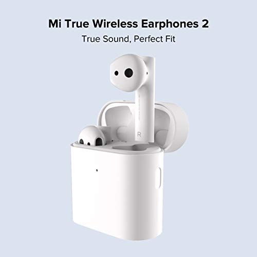 MI True Wireless in Ear Earphones 2 with Mic, Balanced Sound,14 hrs Battery Life; 14.2 mm Dynamic Driver, Dual Mic (White) MI True Wireless in Ear Earphones 2 with Mic, Balanced Sound,14 hrs Battery Life; 14.2 mm Dynamic Driver, Dual Mic (White)