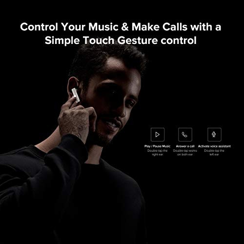 MI True Wireless in Ear Earphones 2 with Mic, Balanced Sound,14 hrs Battery Life; 14.2 mm Dynamic Driver, Dual Mic (White) MI True Wireless in Ear Earphones 2 with Mic, Balanced Sound,14 hrs Battery Life; 14.2 mm Dynamic Driver, Dual Mic (White)