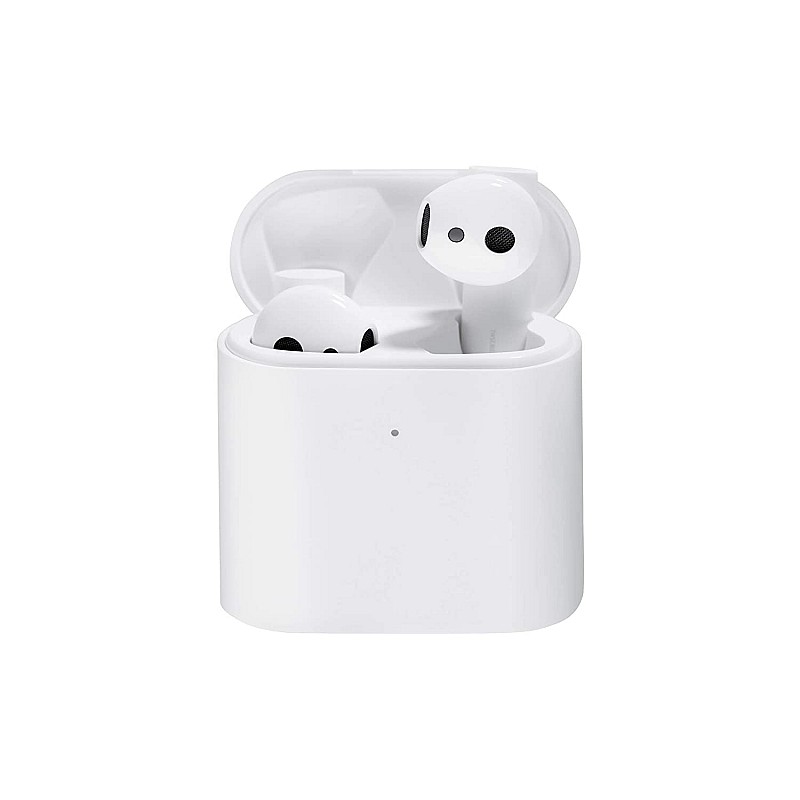 MI True Wireless in Ear Earphones 2 with Mic, Balanced Sound,14 hrs Battery Life; 14.2 mm Dynamic Driver, Dual Mic (White)