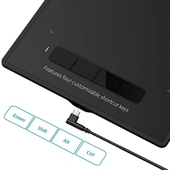 XP PEN Star G960S Graphics Tablet (9 x 6 Inch) Pen Tablet with 8192 Levels Pressure Sensitivity (Black)