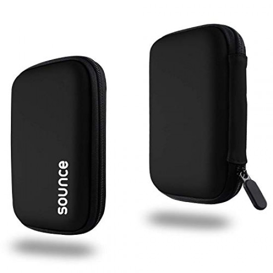 Sounce Hard Disk Drive Pouch case for 2.5" HDD Cover WD Seagate Slim Sony Dell Toshiba (Black)