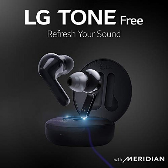LG TONE Free HBS-FN6 Truly Wireless Bluetooth In Ear Earbuds with Mic (Black)