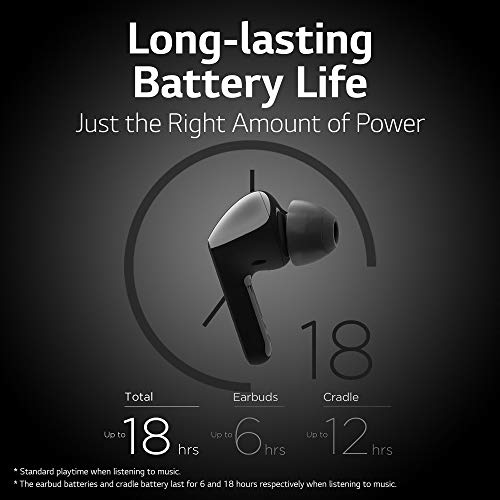 LG TONE Free HBS-FN6 Truly Wireless Bluetooth In Ear Earbuds with Mic (Black) LG TONE Free HBS-FN6 Truly Wireless Bluetooth In Ear Earbuds with Mic (Black)