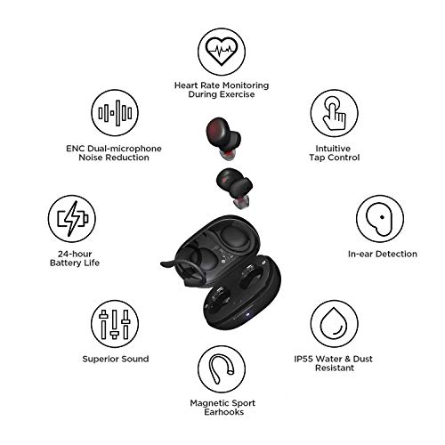 Amazfit PowerBuds Truly Wireless Bluetooth in Ear Earbuds with Mic Dynamic Black Amazfit PowerBuds Truly Wireless Bluetooth in Ear Earbuds with Mic Dynamic Black