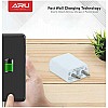 ARU AR-155 2Amp Fast Charger with Charge & Sync USB Cable (White)