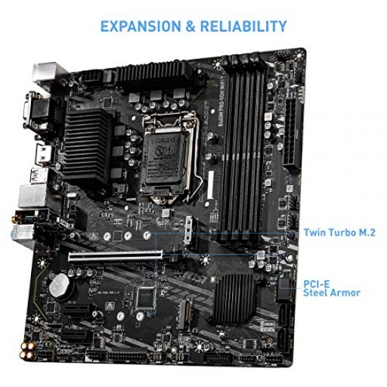 Msi b460m pro-vdh wifi  matx gaming motherboard