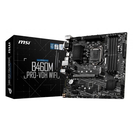 Msi b460m pro-vdh wifi  matx gaming motherboard