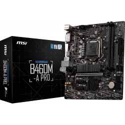 MSI B460M-A PRO Intel mATX Gaming Motherboard with 2 RAM Slots