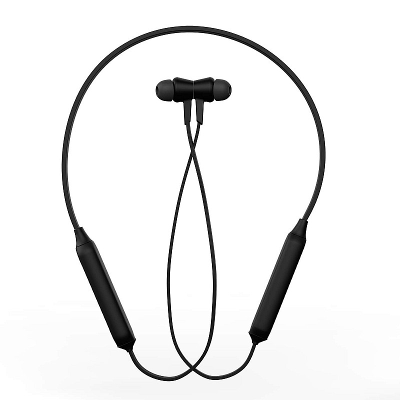 Zebronics Zeb Monk Wireless In-Ear Neckband Earphone with Active Noise Cancellation (ANC), Black