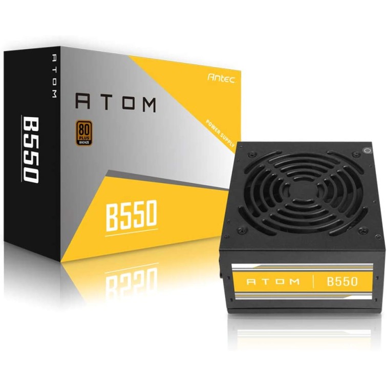 Antec B550 Bronze 550 Watt 80 Plus Certified Power Supply with Active Power Factor Correction APFC B 550 Antec B550 Bronze 550 Watt 80 Plus Certified Power Supply with Active Power Factor Correction APFC B 550