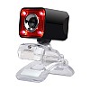 Zebronics Zeb-Crystal Pro Web Camera with USB Powered 3P Lens Night Vision and Built-in Mic RED