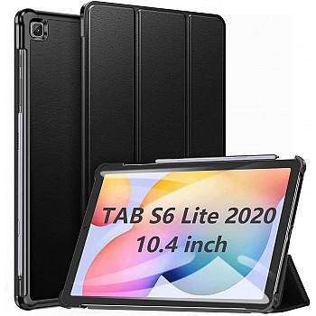 ABOUTTHEFIT for Samsung Galaxy Tab S6 Lite 10.4 2020, Ultra Slim Lightweight Trifold Smart Folio Case Cover