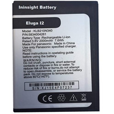 Ininsight Solutions Battery for Panasonic Eluga I2 Model: KLB210N340 with 2000 mAh with 3 Months Warranty Ininsight Solutions Battery for Panasonic Eluga I2 Model: KLB210N340 with 2000 mAh with 3 Months Warranty