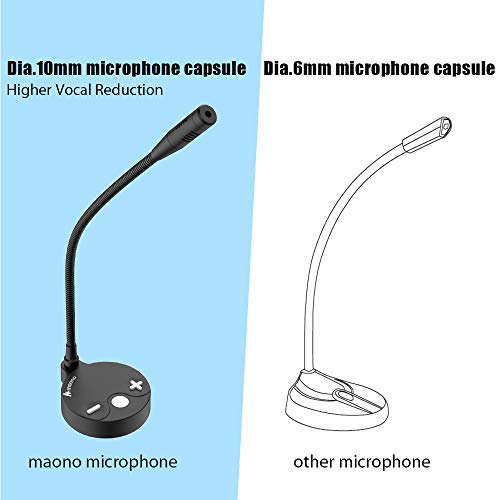 MAONO AU-GM10 USB Condenser Microphone, with Touch-Key Mute and Volume Control, Headphone Jack for Vlogging, Recording, Gaming, Conference, YouTube, MAONO AU-GM10 USB Condenser Microphone, with Touch-Key Mute and Volume Control, Headphone Jack for Vlogging, Recording, Gaming, Conference, YouTube,