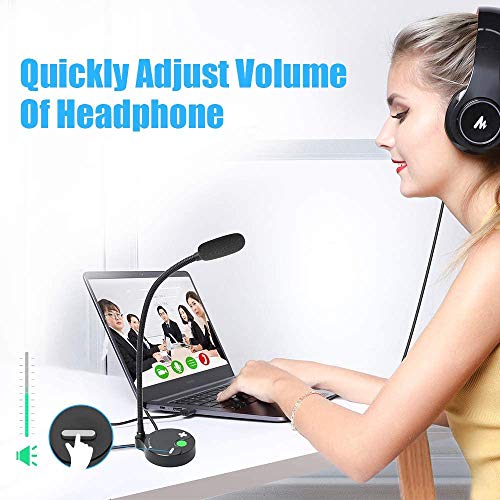 MAONO AU-GM10 USB Condenser Microphone, with Touch-Key Mute and Volume Control, Headphone Jack for Vlogging, Recording, Gaming, Conference, YouTube, MAONO AU-GM10 USB Condenser Microphone, with Touch-Key Mute and Volume Control, Headphone Jack for Vlogging, Recording, Gaming, Conference, YouTube,