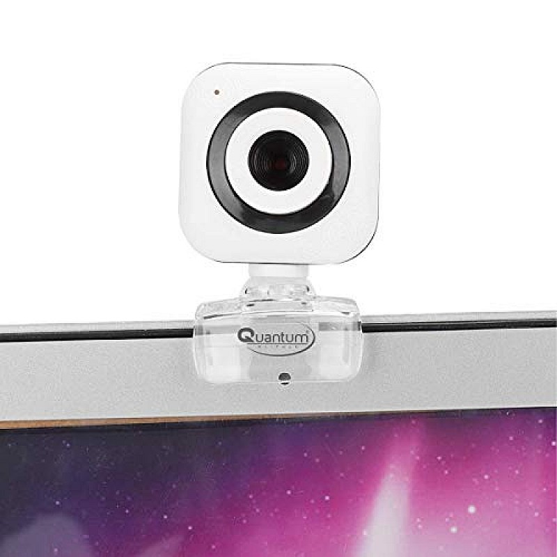 Quantum QHM495B 360 Degree Rotation PC HD Camera, with Built-in Microphone.