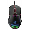 Redgear a-15 wired gaming mouse with rgb, semi-honeycomb design and upto 6400 dpi for windows pc gamers Black