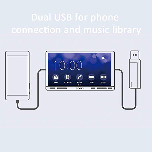 Sony XAV-AX7000 17.6 cm (6.95) (Diag.) Capacitive Touchscreen High Power Media Receiver with Android Auto, Apple Car Play and WebLink Sony XAV-AX7000 17.6 cm (6.95) (Diag.) Capacitive Touchscreen High Power Media Receiver with Android Auto, Apple Car Play and WebLink