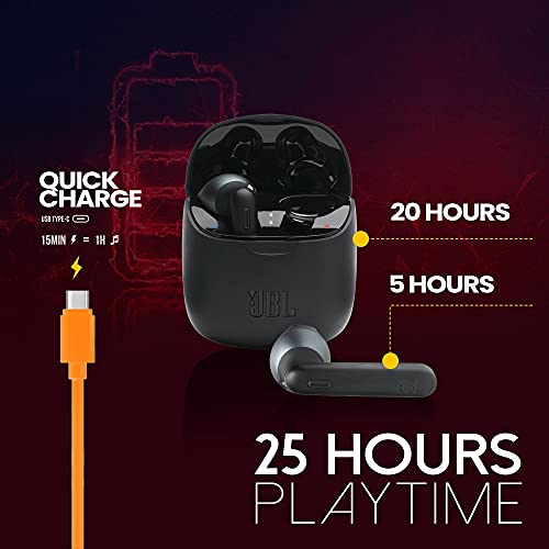 JBL Tune 225TWS by Harman True Wireless in-Ear Headphones with 25 Hours Playtime, Dual Connect, & Bluetooth 5.0 (Black) JBL Tune 225TWS by Harman True Wireless in-Ear Headphones with 25 Hours Playtime, Dual Connect, & Bluetooth 5.0 (Black)