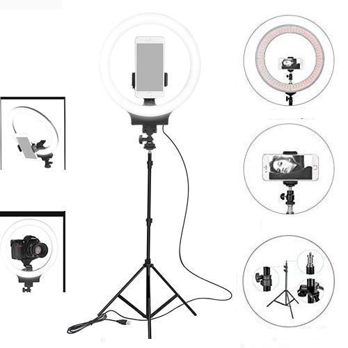 Marklif CXB-260 10" Inch (26 cm) LED Ring Fill Light for Camera/Phone with 7 Feet Long Foldable and Lightweight Tripod Stand Marklif CXB-260 10" Inch (26 cm) LED Ring Fill Light for Camera/Phone with 7 Feet Long Foldable and Lightweight Tripod Stand