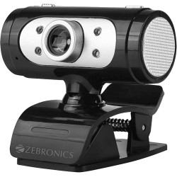 Zebronics Zeb Ultimate Pro Full HD 1080p 30fps Webcam with 5P Lens (Black)
