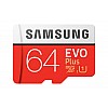 Samsung EVO Plus 64GB microSDXC - UHS-I 100MB/s Full HD & 4K UHD Memory Card with Adapter (MB-MC64HA)