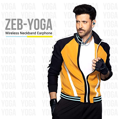 Zebronics ZEB-YOGA Wireless Bluetooth Supporting Earphone With Neckband Supports Magnetic Switch Control Zebronics ZEB-YOGA Wireless Bluetooth Supporting Earphone With Neckband Supports Magnetic Switch Control